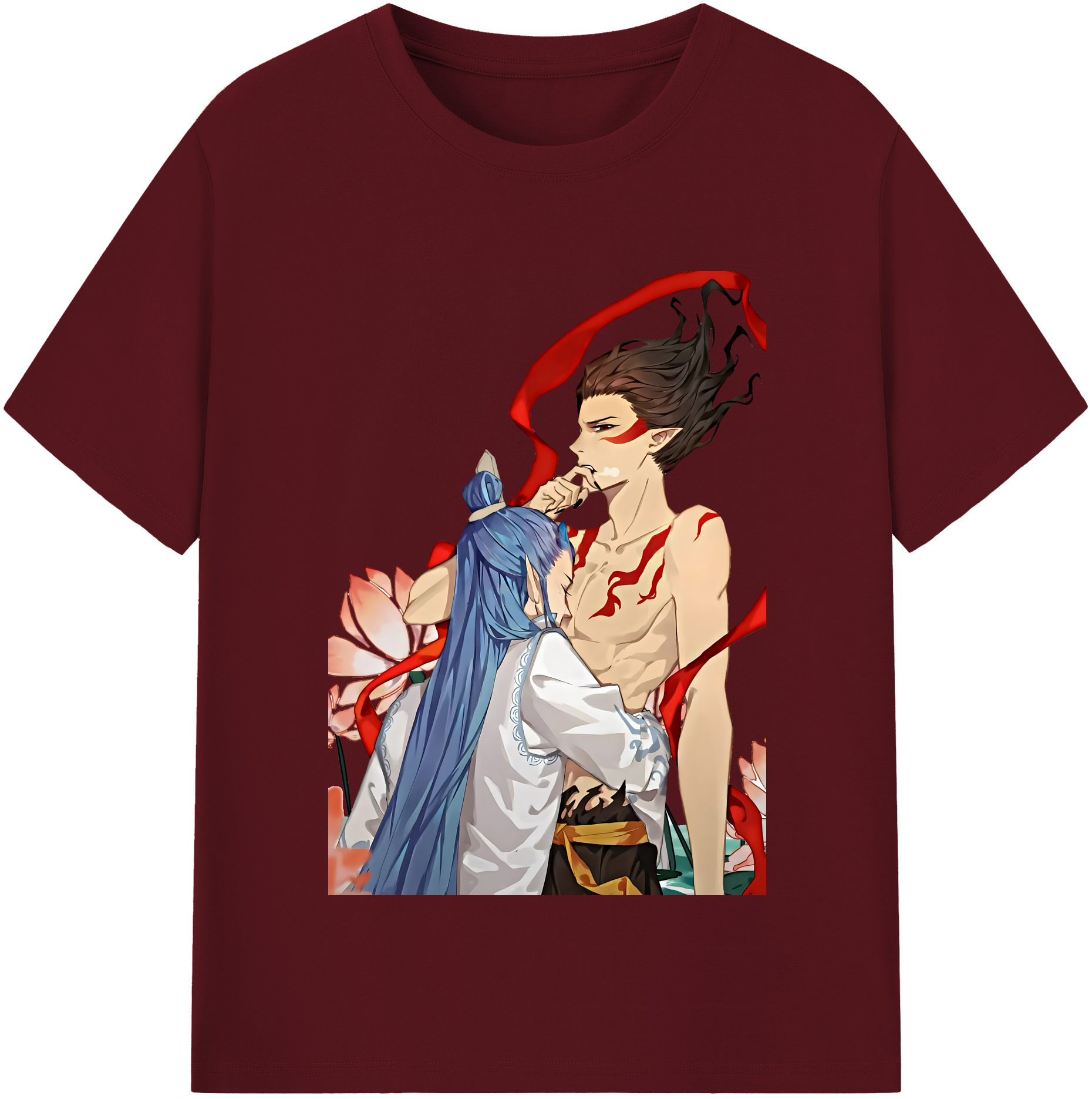 （画像用） Ne Zha 2 ナタ 魔童の大暴れ 綿100％半袖Tシャツ（フロントプリント）